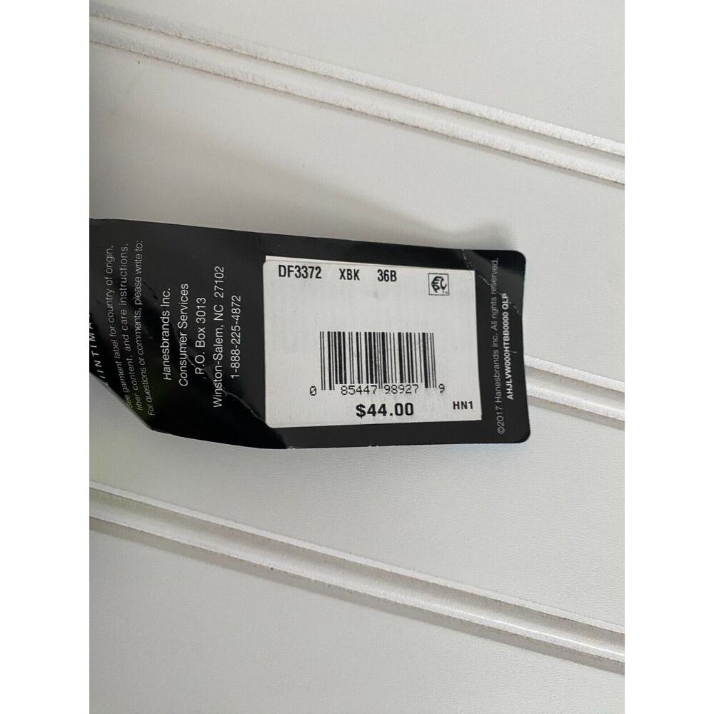 NWT Bali Women's Classic Support Floral Lace Wireless Spa Closure Bra 36B Black - Picture 9 of 9